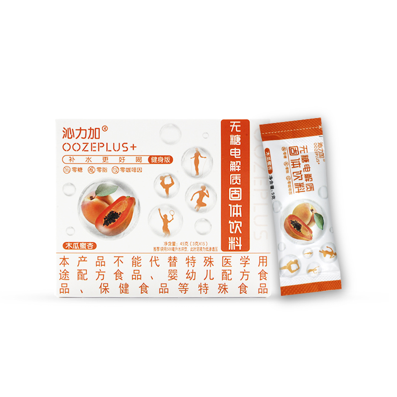 木瓜蜜杏沁力加無糖(3克)健身版